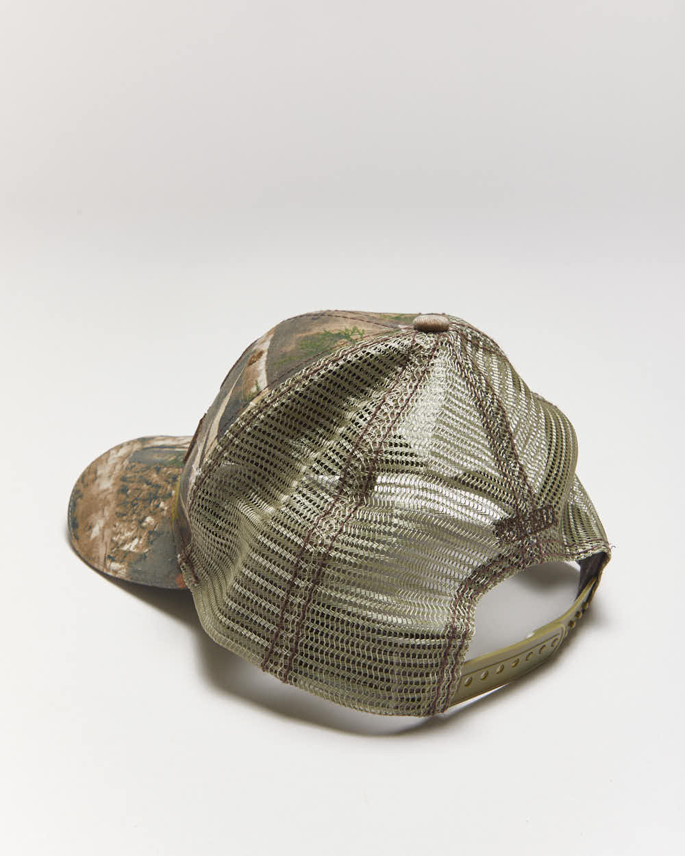 Vintage Y2k 00s Red Head Camouflage Trucker Cap - OS