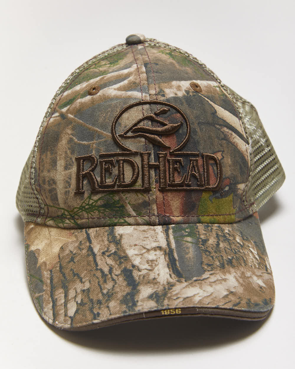 Vintage Y2k 00s Red Head Camouflage Trucker Cap - OS