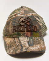 Vintage Y2k 00s Red Head Camouflage Trucker Cap - OS