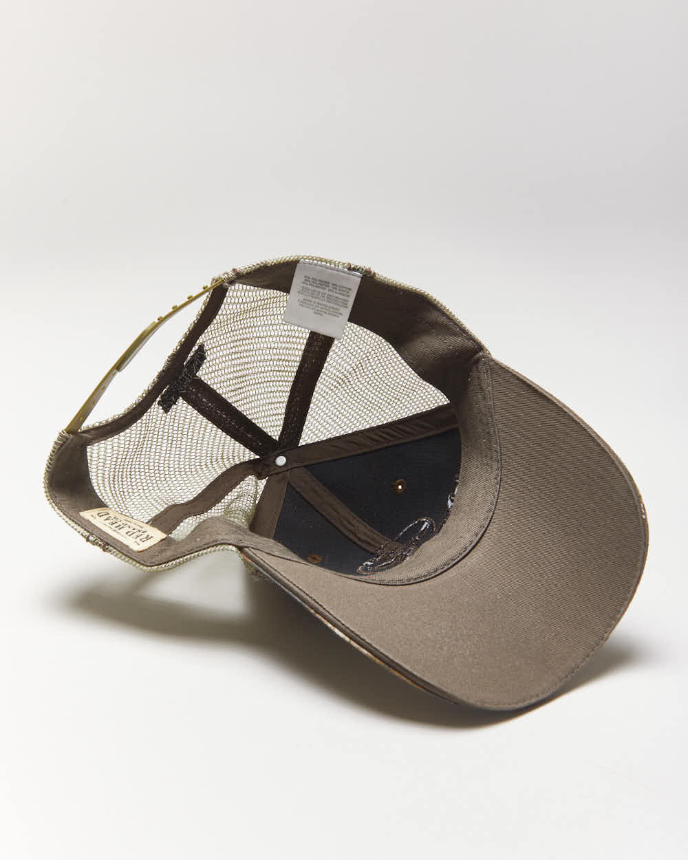 Vintage Y2k 00s Red Head Camouflage Trucker Cap - OS