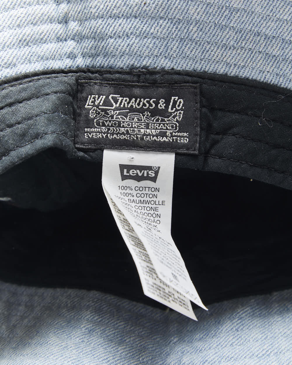 Vintage Levi's Denim Bucket Hat - M