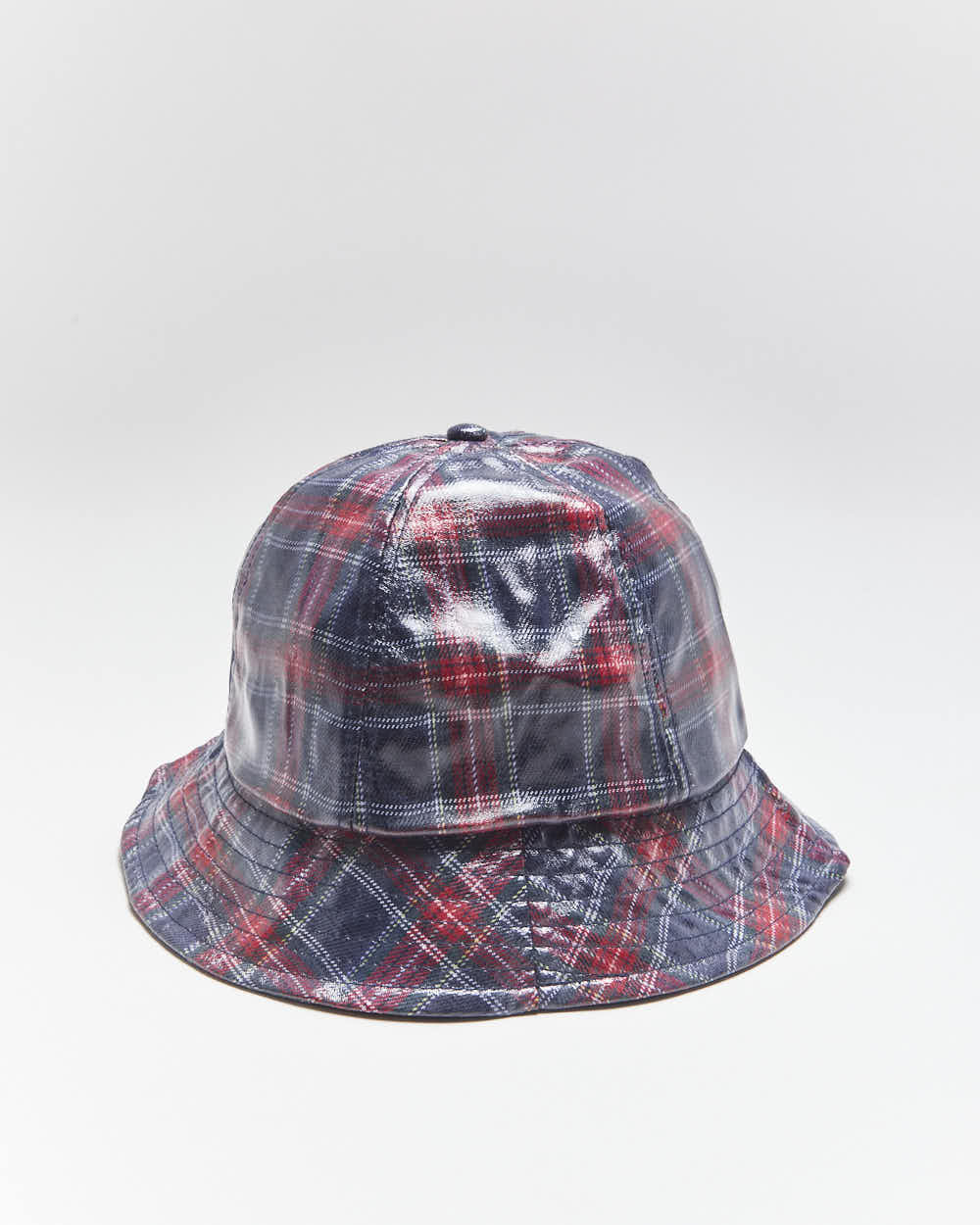 Vintage David And Young Plaid Waterproof Bucket Hat - OS