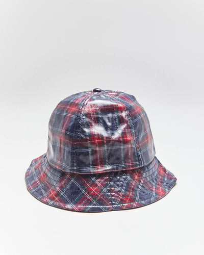 Vintage David And Young Plaid Waterproof Bucket Hat - OS