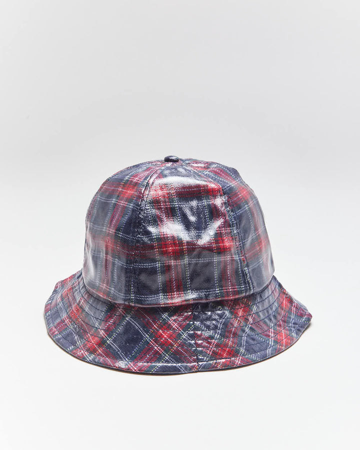 Vintage David And Young Plaid Waterproof Bucket Hat - OS