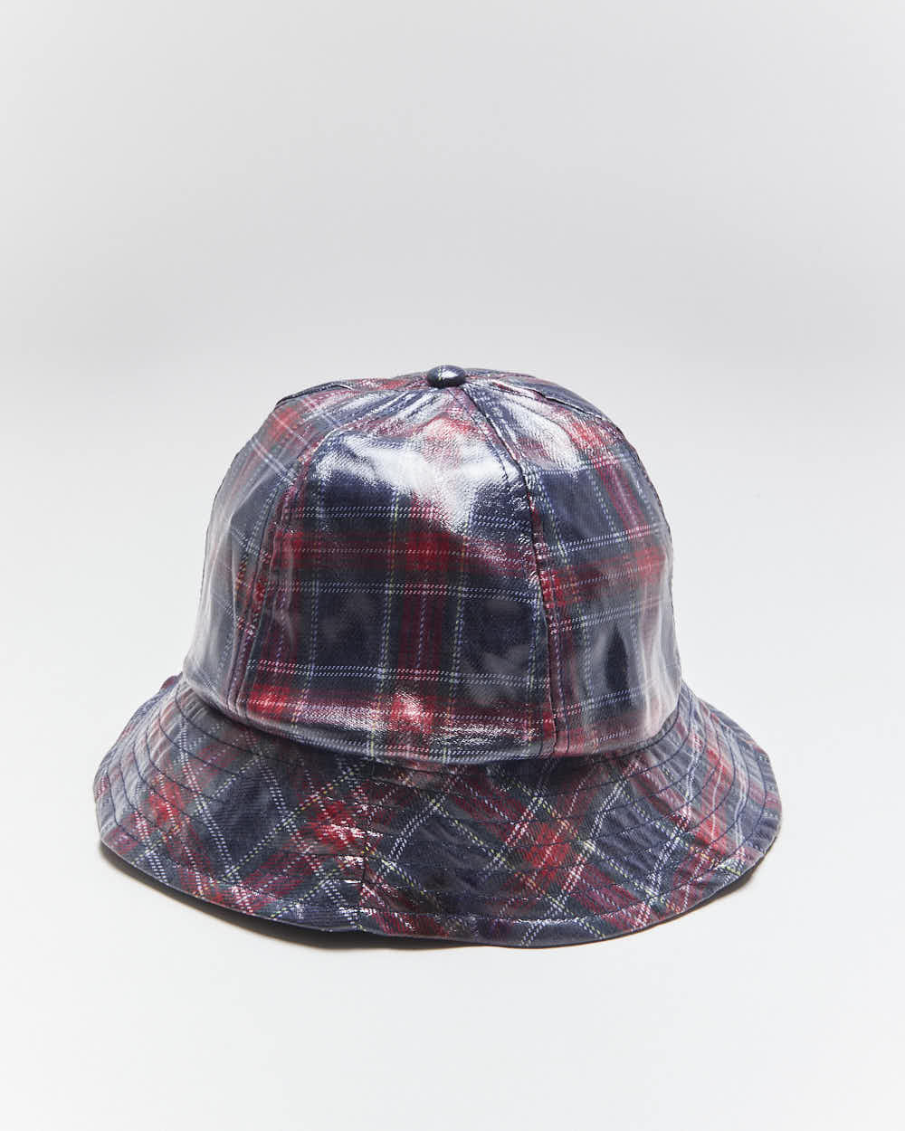 Vintage David And Young Plaid Waterproof Bucket Hat - OS
