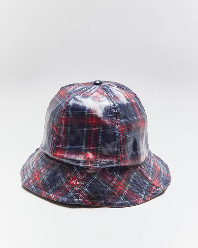 Vintage David And Young Plaid Waterproof Bucket Hat - OS