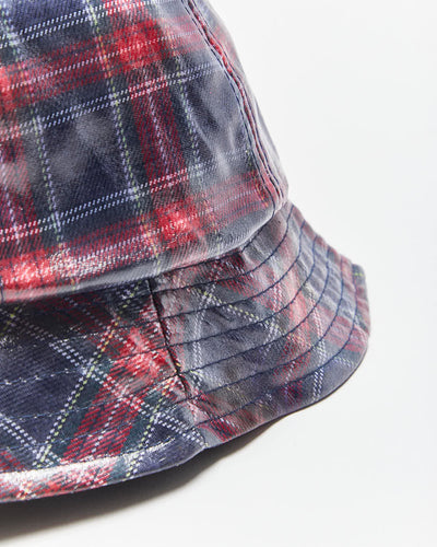 Vintage David And Young Plaid Waterproof Bucket Hat - OS
