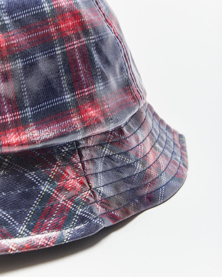 Vintage David And Young Plaid Waterproof Bucket Hat - OS