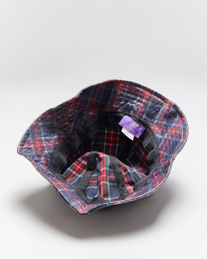 Vintage David And Young Plaid Waterproof Bucket Hat - OS