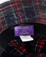 Vintage David And Young Plaid Waterproof Bucket Hat - OS