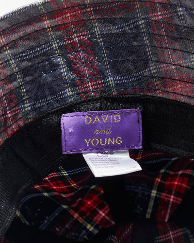 Vintage David And Young Plaid Waterproof Bucket Hat - OS