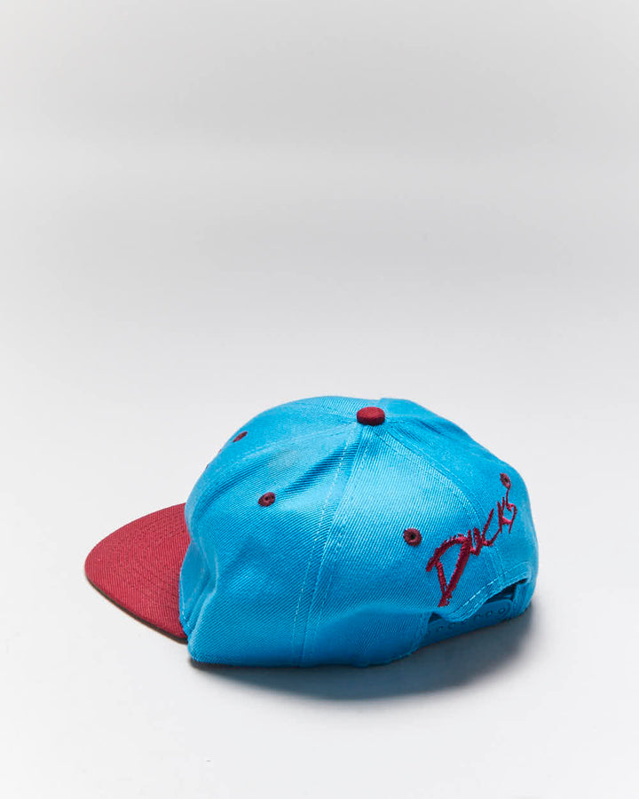 Vintage 90's The Mighty Ducks Embroidered Hockey Snapback Cap - OS