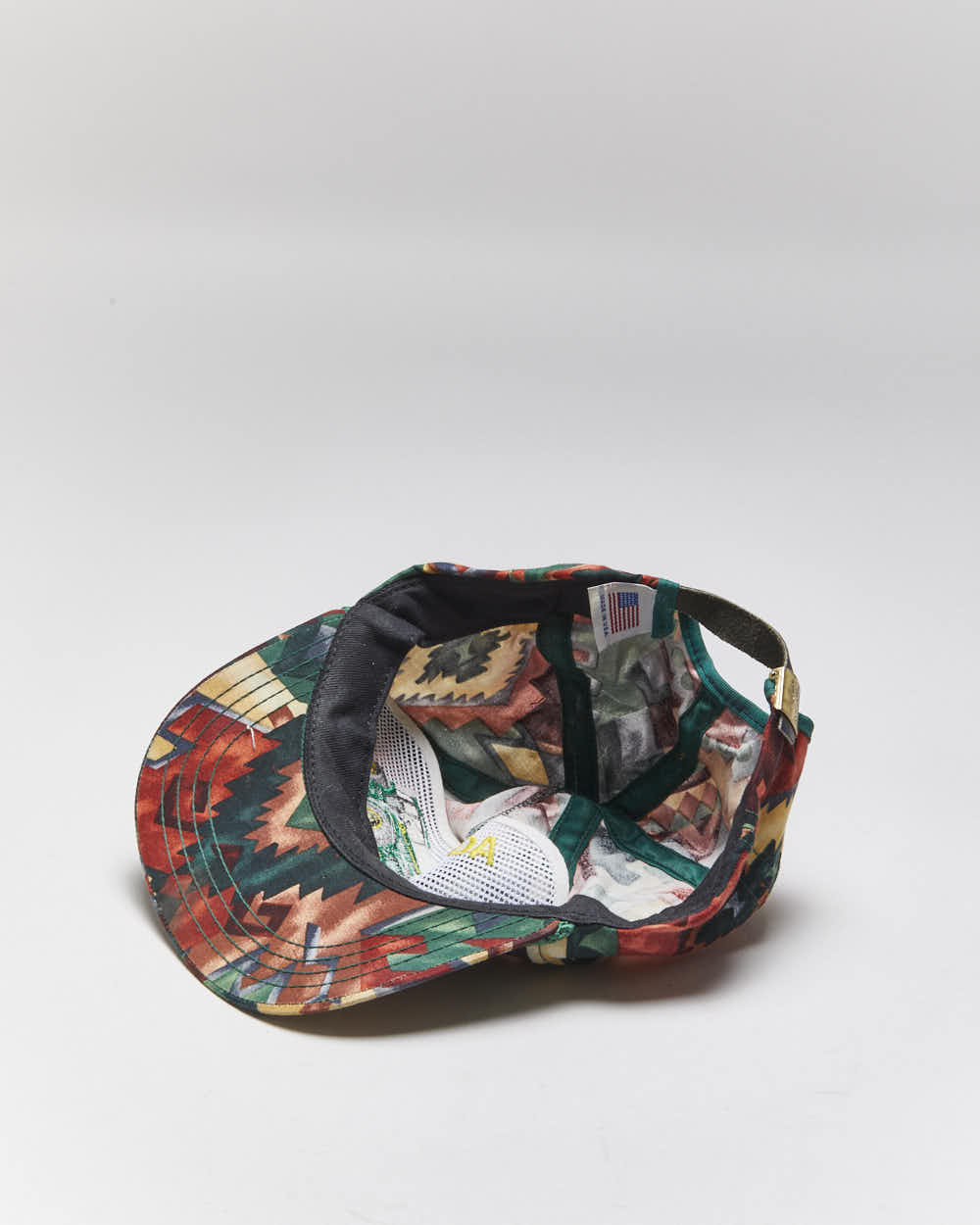 Vintage 90's AGRO Tractor Embroidered Geometric Snapback Cap - OS