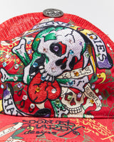 Vintage Y2K Ed Hardy Embroidered Trucker Cap - OS