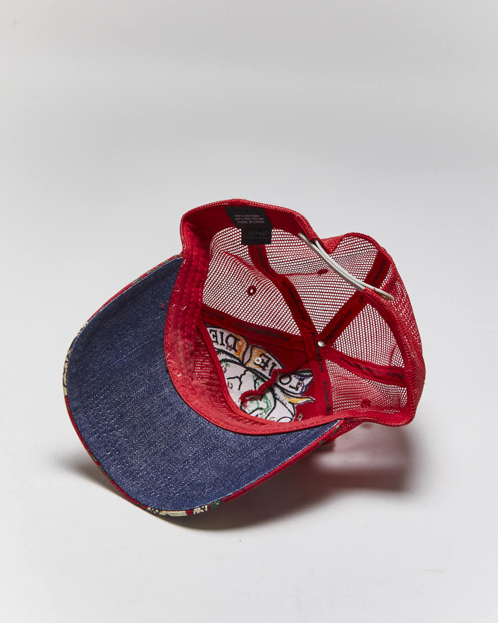 Vintage Y2K Ed Hardy Embroidered Trucker Cap - OS