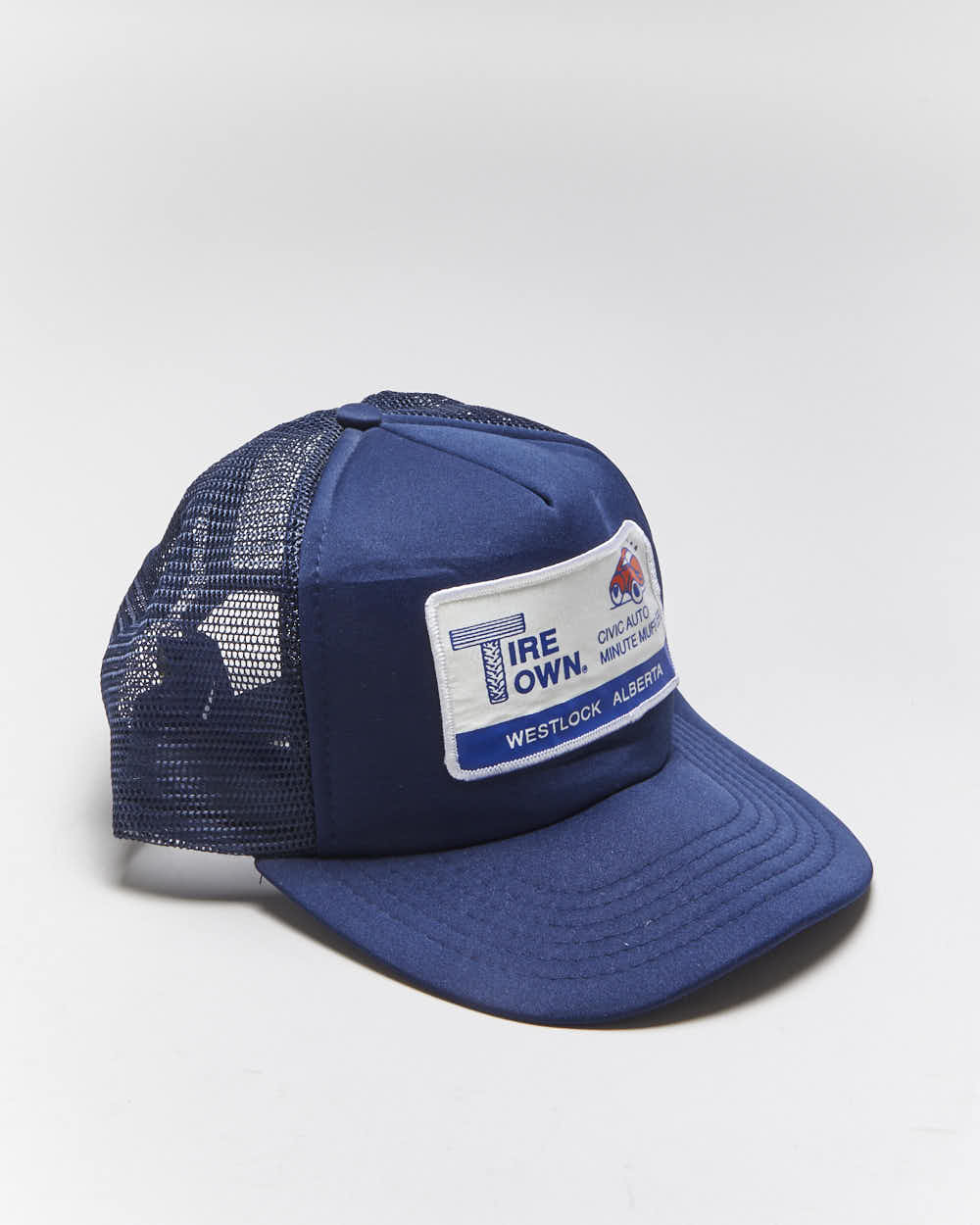 Vintage 90's Tire Store Patch Logo Trucker Cap - OS