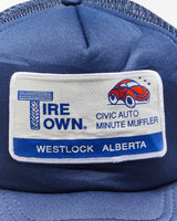 Vintage 90's Tire Store Patch Logo Trucker Cap - OS
