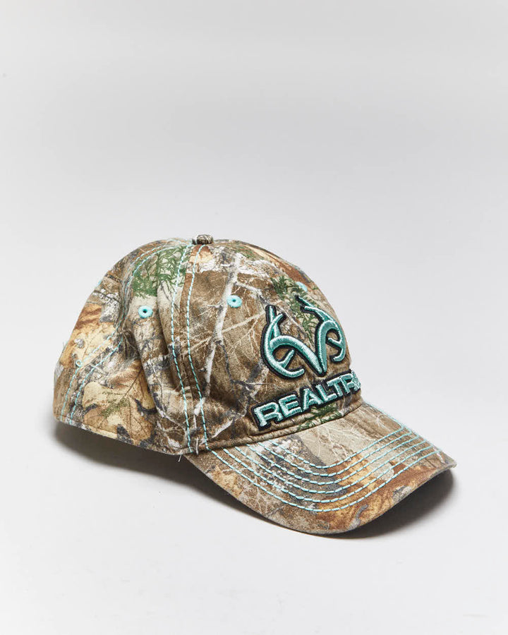 Vintage Y2K Real Tree Embroidered Camouflage Baseball Cap - OS
