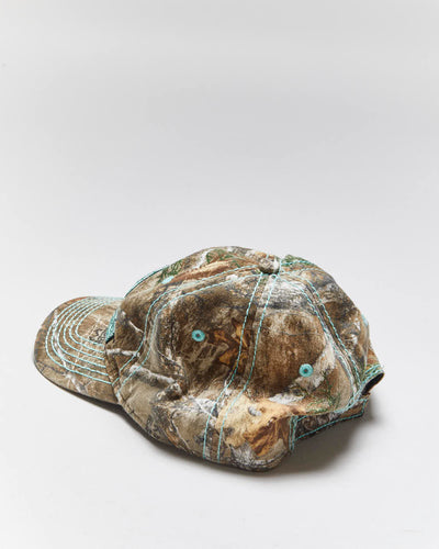 Vintage Y2K Real Tree Embroidered Camouflage Baseball Cap - OS