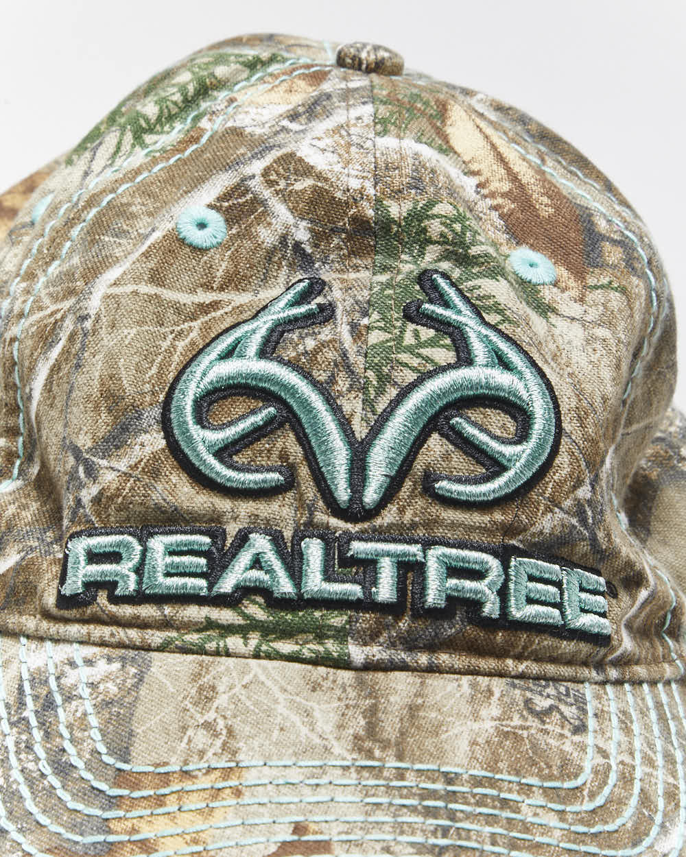 Vintage Y2K Real Tree Embroidered Camouflage Baseball Cap - OS