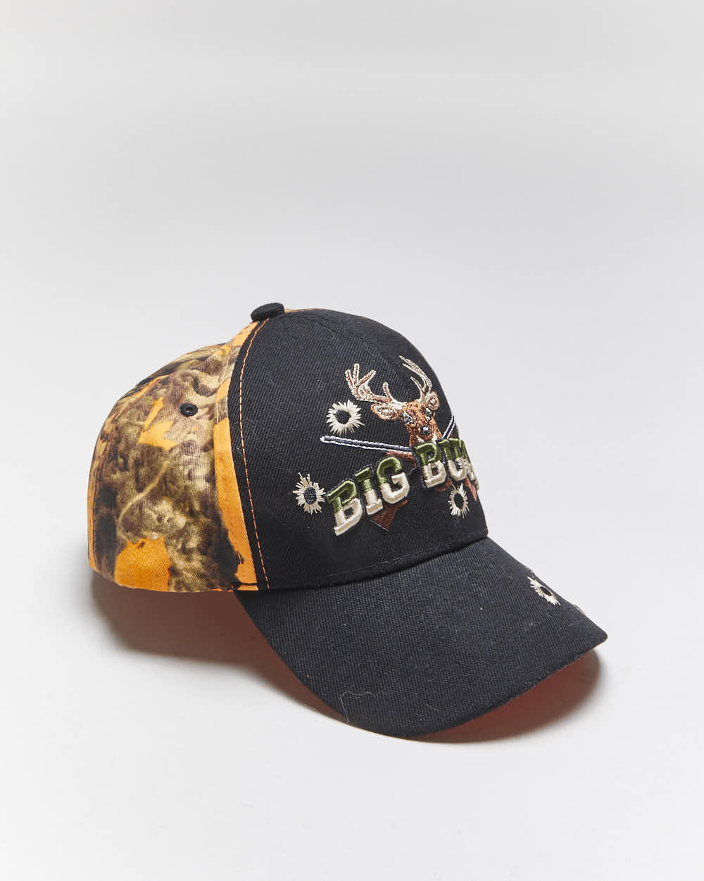 Vintage Y2K Big Buck Embroidered Camo Baseball Cap - OS
