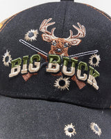 Vintage Y2K Big Buck Embroidered Camo Baseball Cap - OS