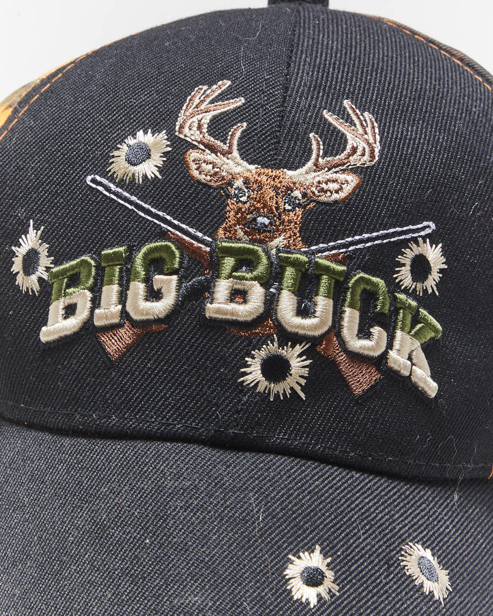 Vintage Y2K Big Buck Embroidered Camo Baseball Cap - OS