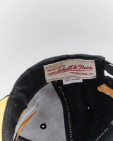 Vintage Mitchell &amp; Ness Golden State Warriors NBA Embroidered Snapback Cap - OS