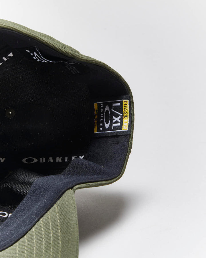 Vintage 2000's Oakley Software Skull Logo Fitted Cap - L/XL