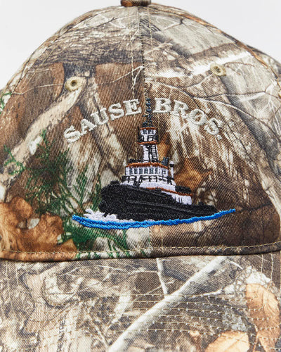 Vintage Y2K Sause Bros Embroidered Camouflage Baseball Cap - OS