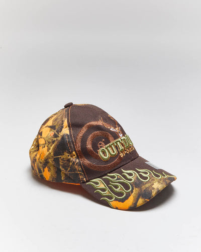 Vintage 2000's Outdoor Sports Embroidered Camouflage Baseball Cap - OS