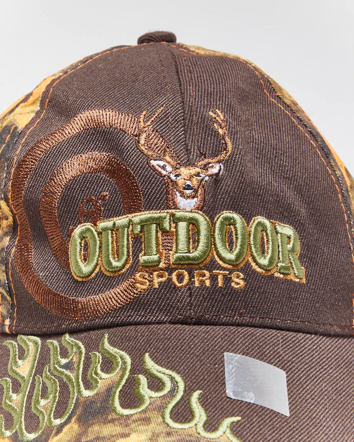 Vintage 2000's Outdoor Sports Embroidered Camouflage Baseball Cap - OS