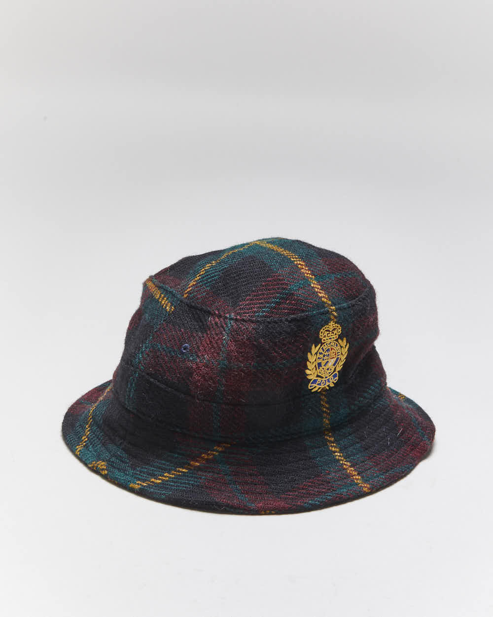 Vintage Ralph Lauren Wool Embroidered Logo Bucket Hat - S/M