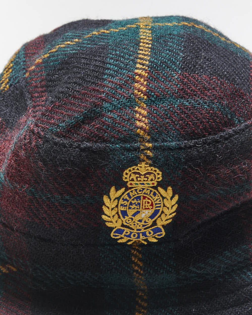 Vintage Ralph Lauren Wool Embroidered Logo Bucket Hat - S/M