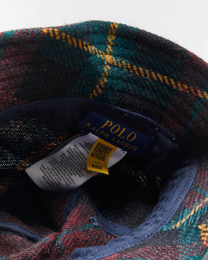 Vintage Ralph Lauren Wool Embroidered Logo Bucket Hat - S/M
