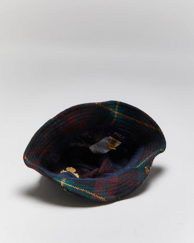 Vintage Ralph Lauren Wool Embroidered Logo Bucket Hat - S/M