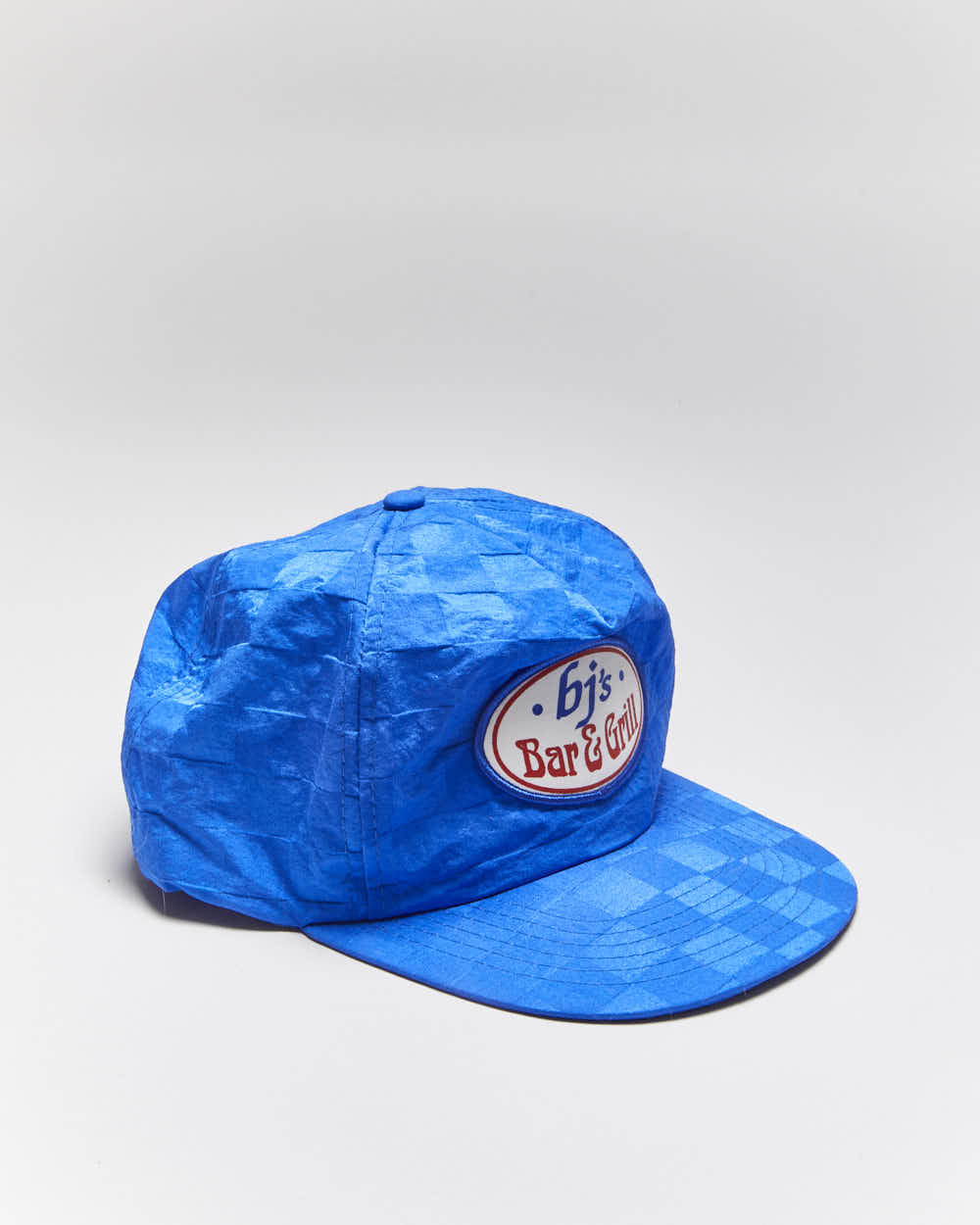 Vintage 90's BJ's Bar &amp; Grill Checked Snapback Cap - OS