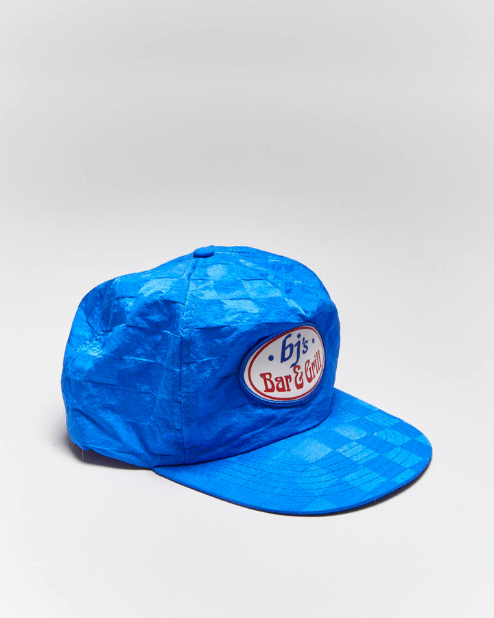 Vintage 90's BJ's Bar & Grill Checked Snapback Cap - OS