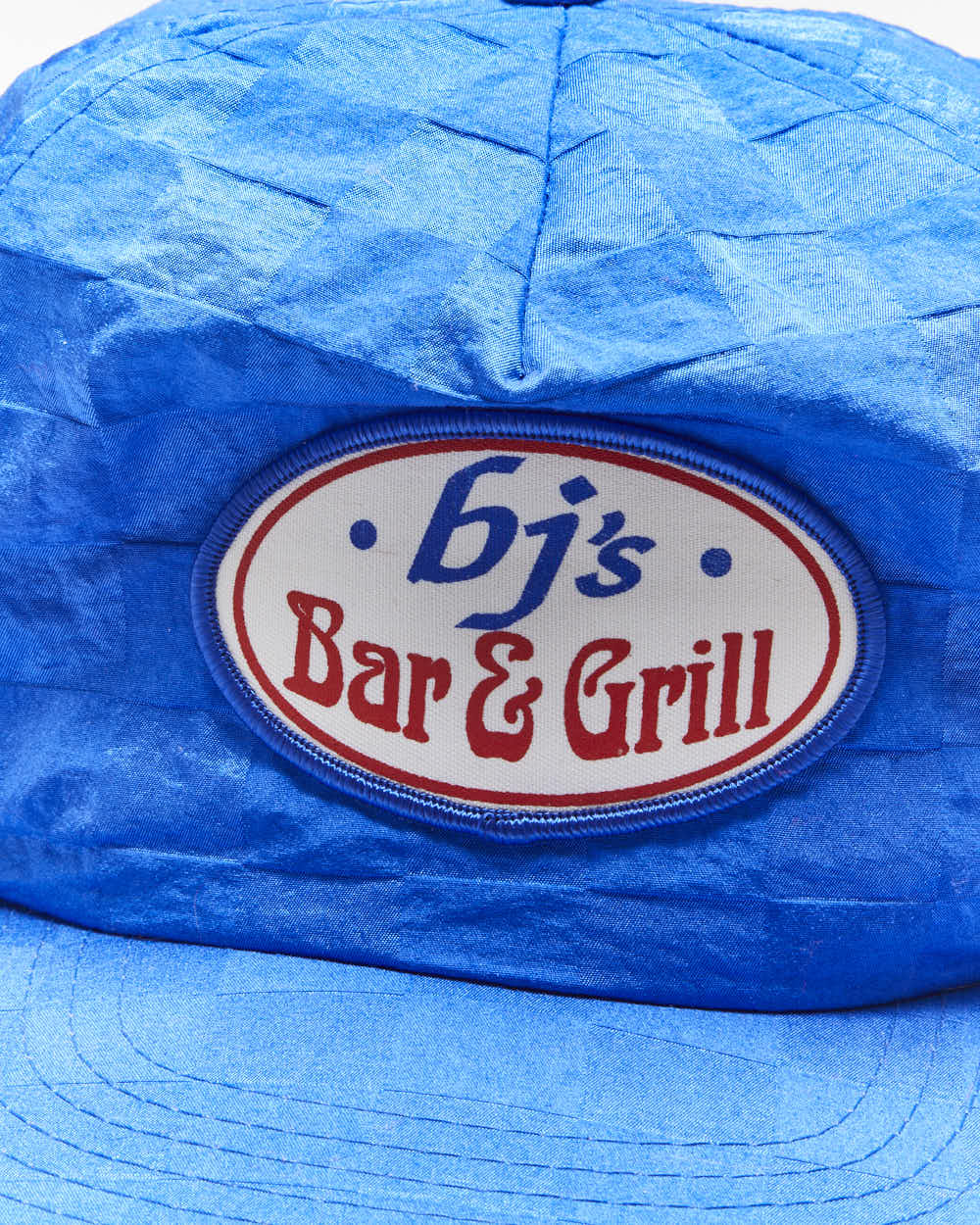 Vintage 90's BJ's Bar &amp; Grill Checked Snapback Cap - OS