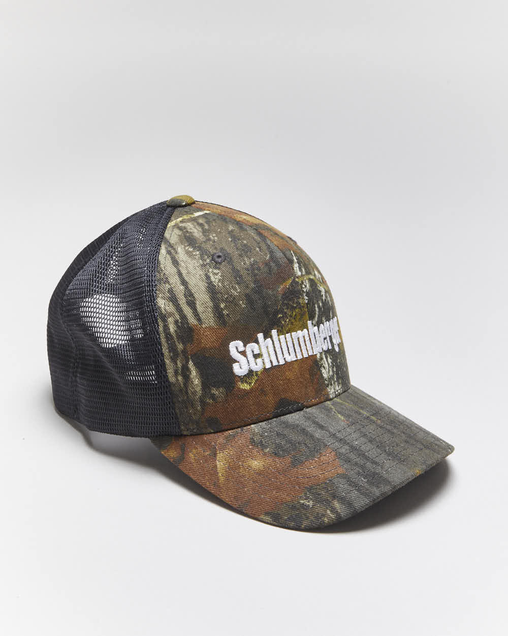 Vintage Y2K Real Tree Camouflage Embroidered Trucker Cap - OS