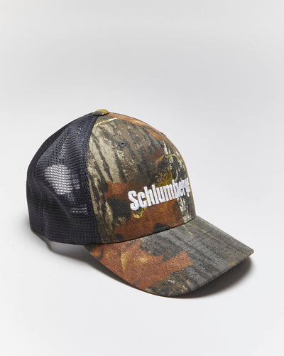 Vintage Y2K Real Tree Camouflage Embroidered Trucker Cap - OS