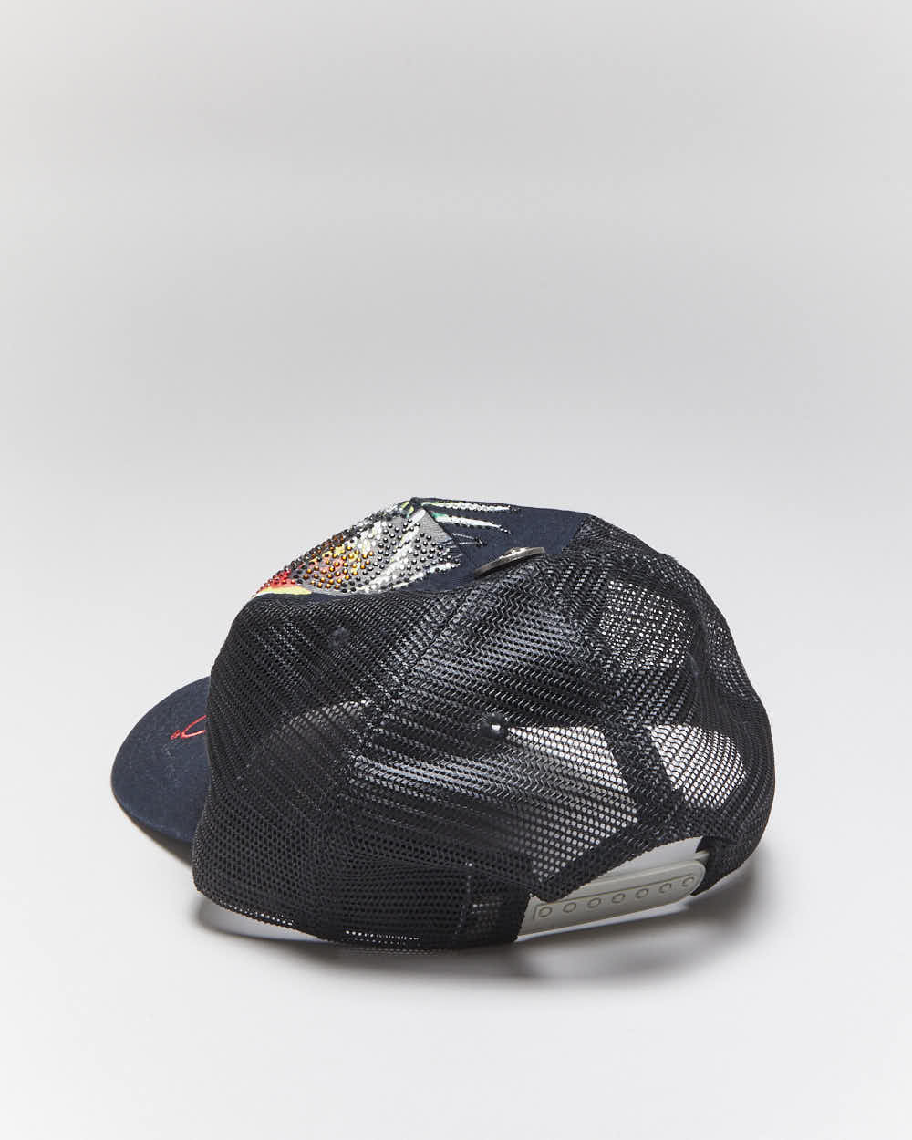 Vintage Y2K Ed Hardy Embroidered Sequined Trucker Cap - OS