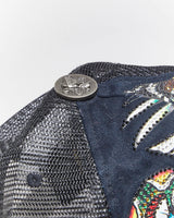Vintage Y2K Ed Hardy Embroidered Sequined Trucker Cap - OS