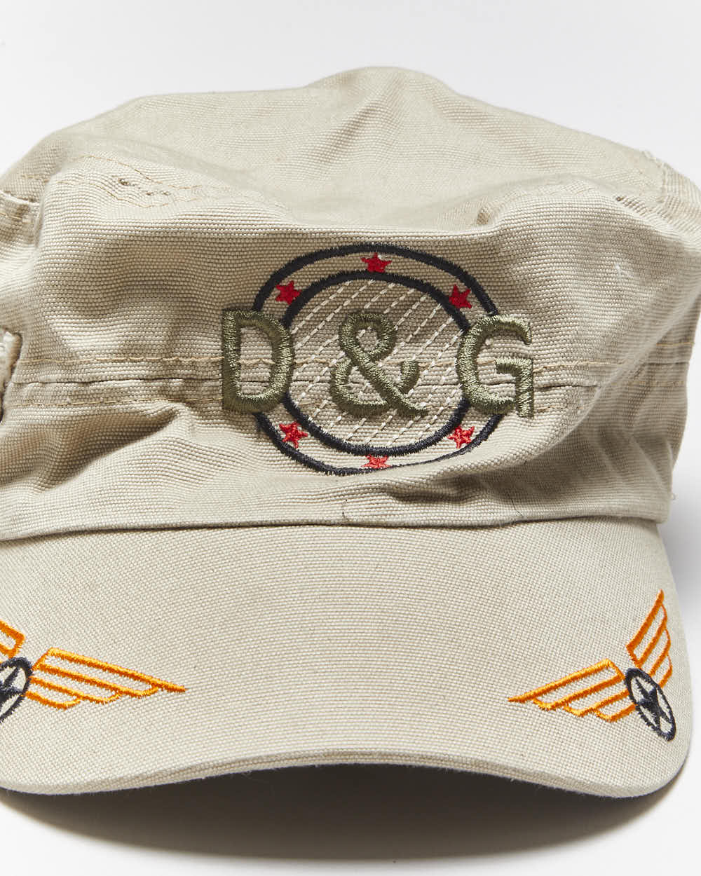 Vintage Y2K Dolce &amp; Gabbana Military Patched Cap - OS