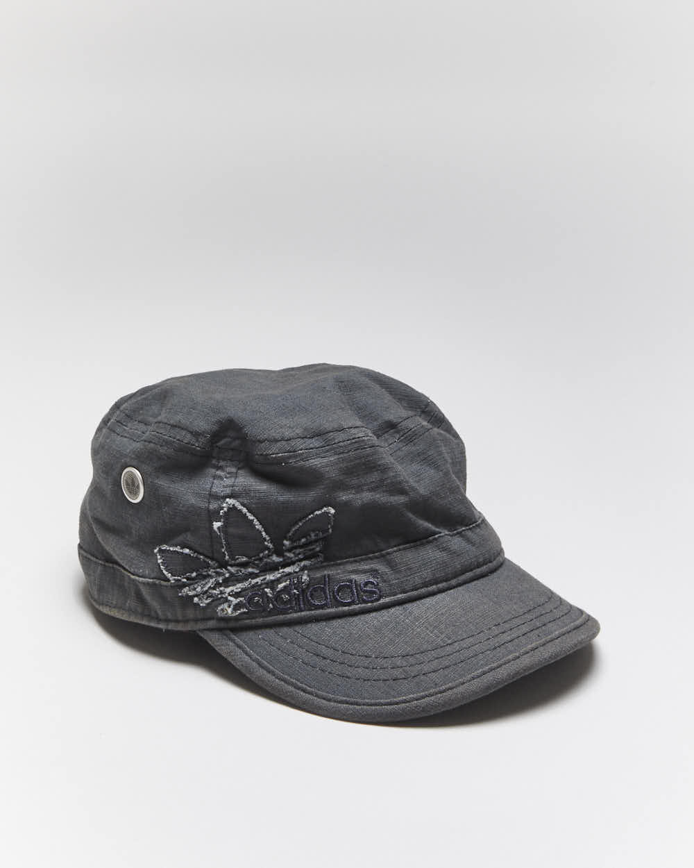 Vintage Y2K Adidas Embroidered Military Style Cap - OS