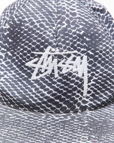 Vintage 2000's Stussy Patterned Snapback Cap - OS