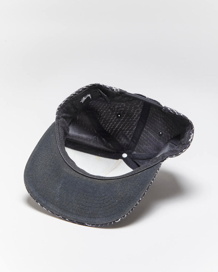 Vintage 2000's Stussy Patterned Snapback Cap - OS