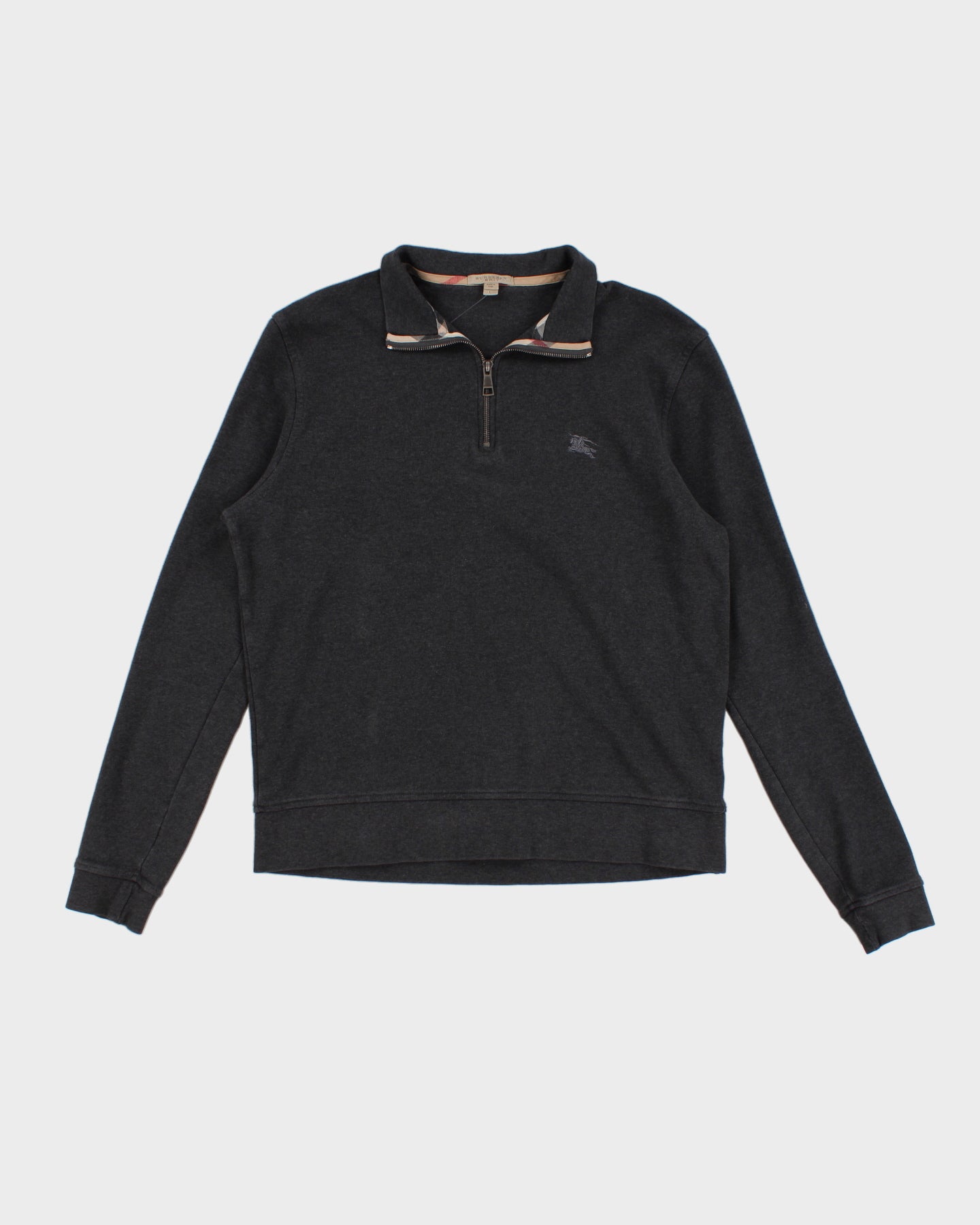 Burberry Brit Grey Quarter-Zip Sweatshirt - L