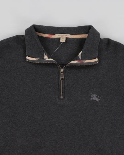 Burberry Brit Grey Quarter-Zip Sweatshirt - L