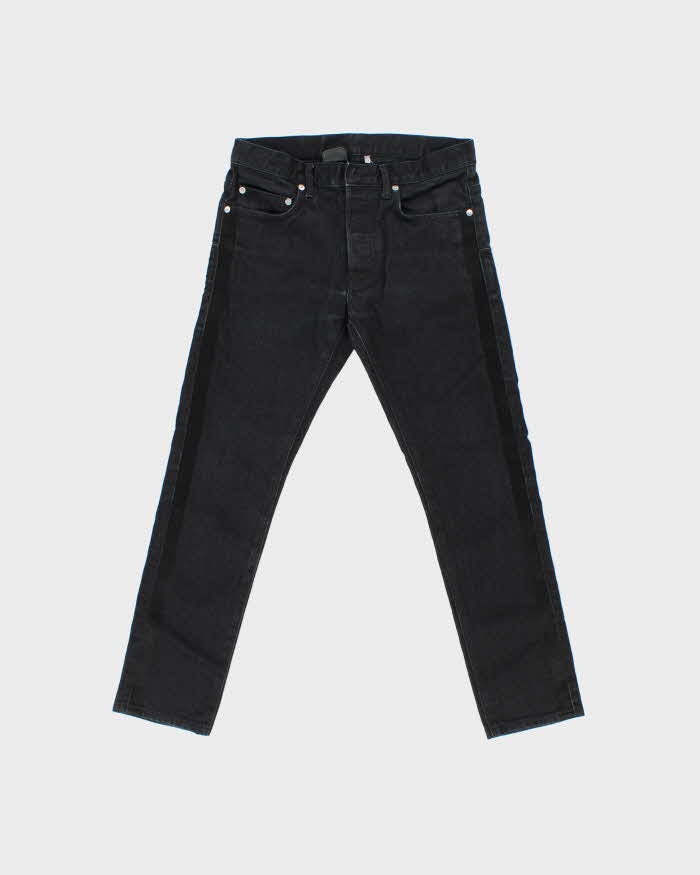 Vintage 2012 Dior Black Japanese Denim Skinny Fit Tape Jeans - W28 L27